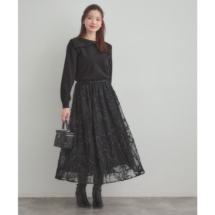 【着映え】リボンカラー デザインニット | Couture brooch | 詳細画像26 