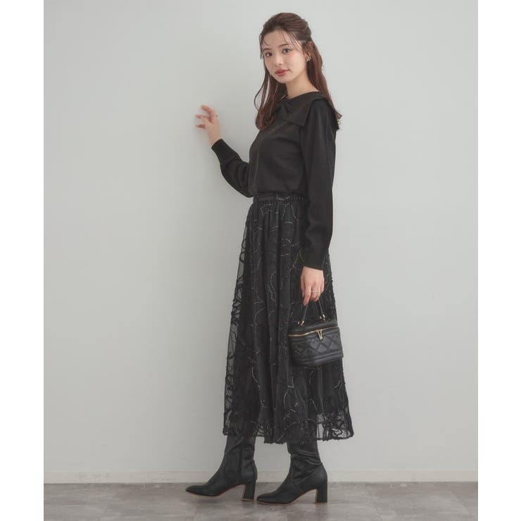 【着映え】リボンカラー デザインニット | Couture brooch | 詳細画像27 