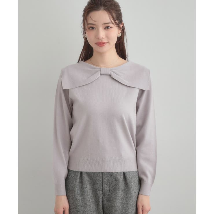 【着映え】リボンカラー デザインニット | Couture brooch | 詳細画像39 