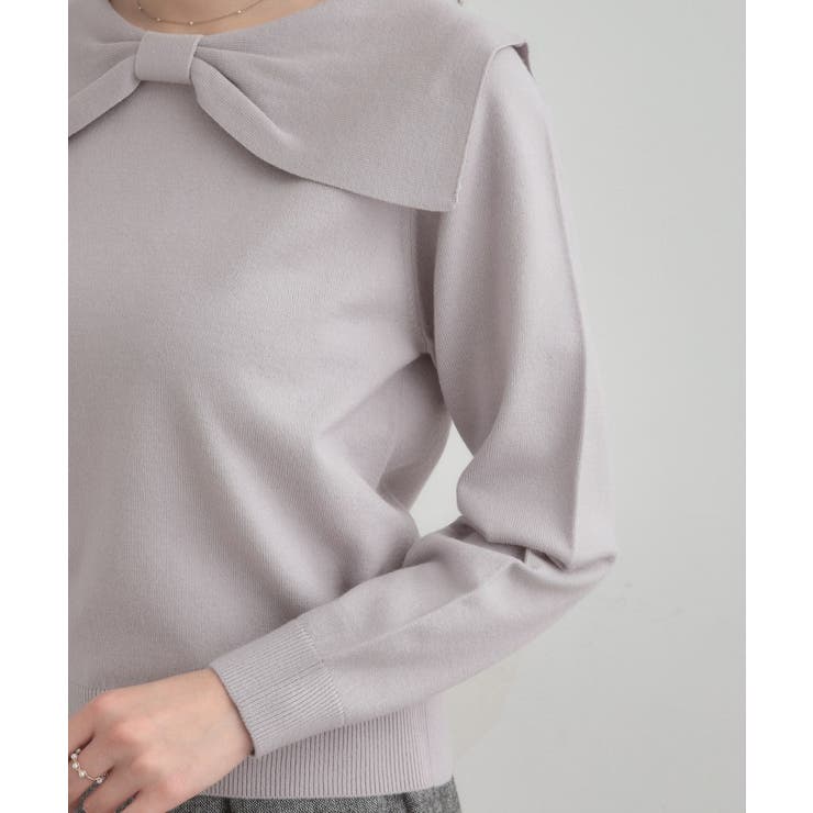 【着映え】リボンカラー デザインニット | Couture brooch | 詳細画像43 