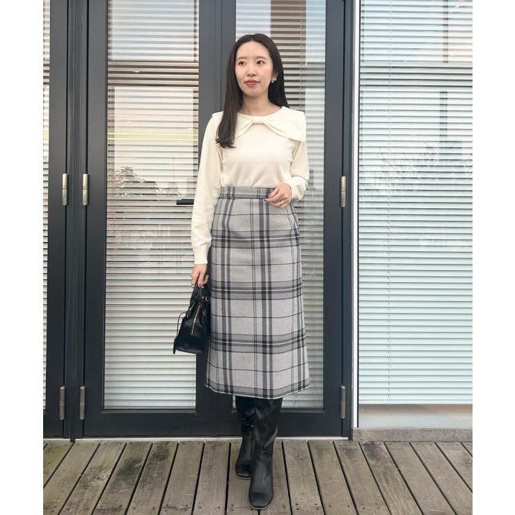 【着映え】リボンカラー デザインニット | Couture brooch | 詳細画像7 