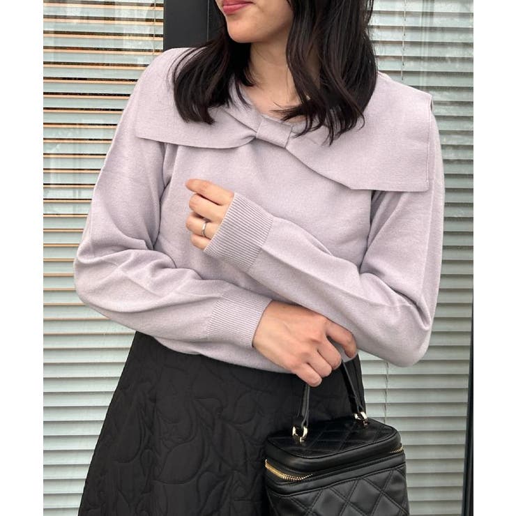 【着映え】リボンカラー デザインニット | Couture brooch | 詳細画像25 