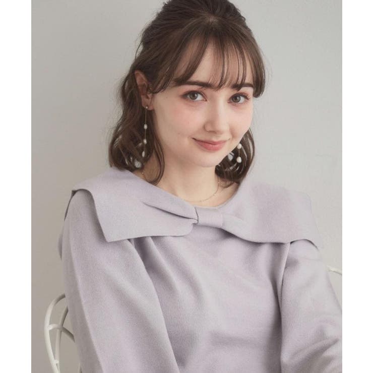 【着映え】リボンカラー デザインニット | Couture brooch | 詳細画像21 