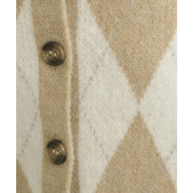 アーガイルニットカーディガン | Couture brooch | 詳細画像14 