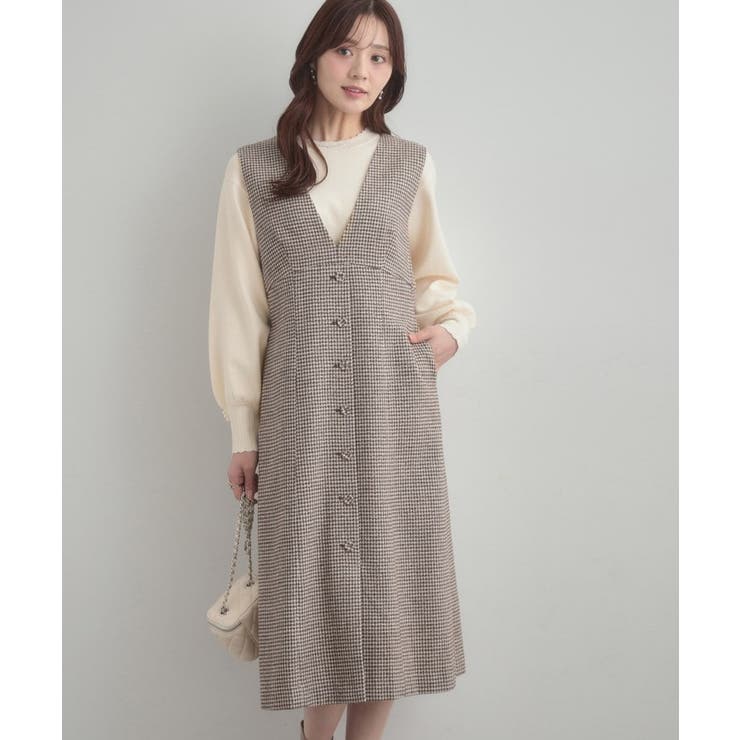 【洗える/スカラデザイン】パフスリーブ ニット | Couture brooch | 詳細画像2 