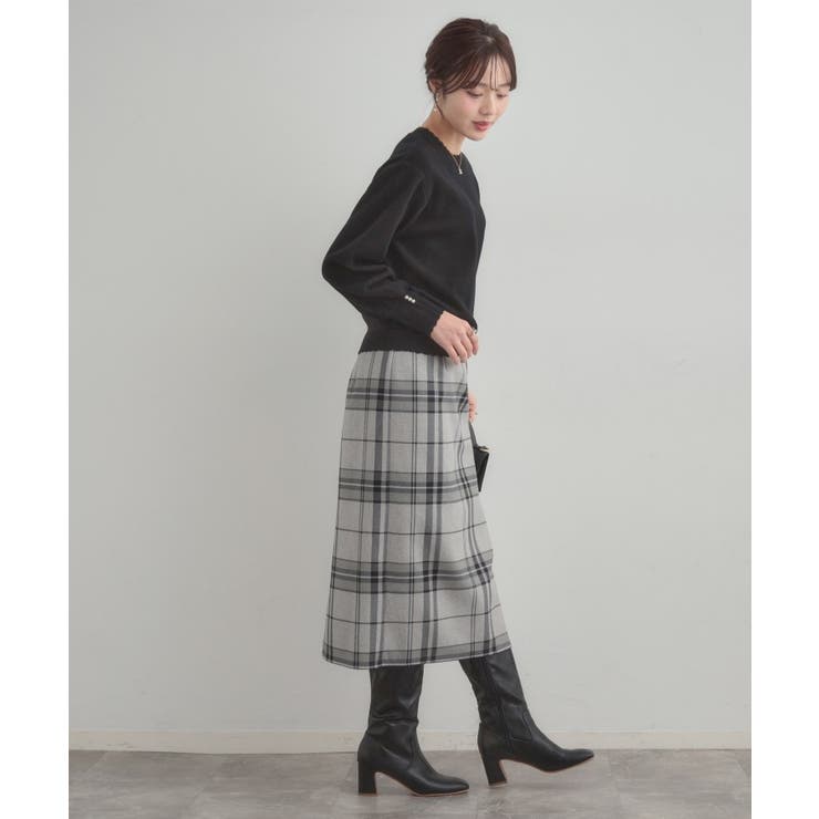 【洗える/スカラデザイン】パフスリーブ ニット | Couture brooch | 詳細画像12 