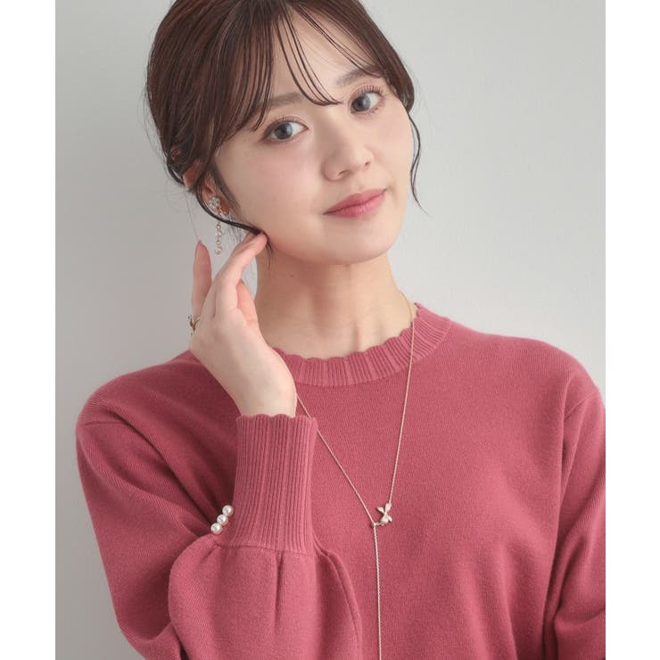 【洗える/スカラデザイン】パフスリーブ ニット | Couture brooch | 詳細画像29 