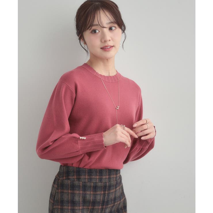 【洗える/スカラデザイン】パフスリーブ ニット | Couture brooch | 詳細画像31 