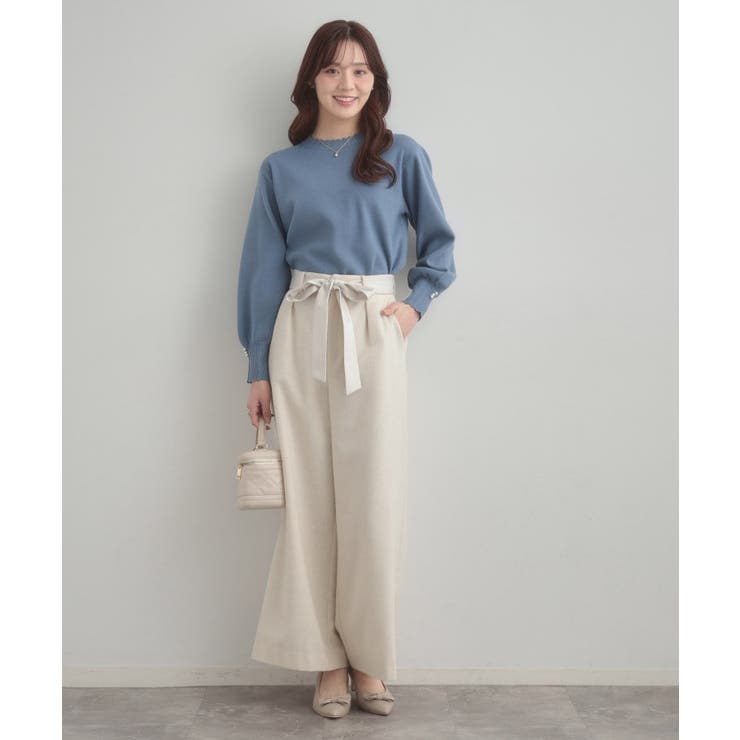 【洗える/スカラデザイン】パフスリーブ ニット | Couture brooch | 詳細画像41 