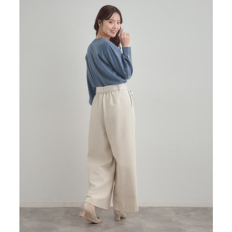 【洗える/スカラデザイン】パフスリーブ ニット | Couture brooch | 詳細画像43 