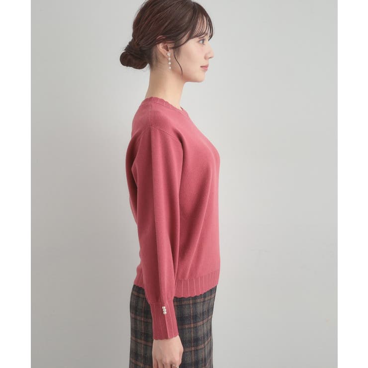 【洗える/スカラデザイン】パフスリーブ ニット | Couture brooch | 詳細画像60 