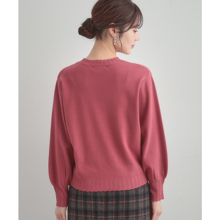 【洗える/スカラデザイン】パフスリーブ ニット | Couture brooch | 詳細画像61 