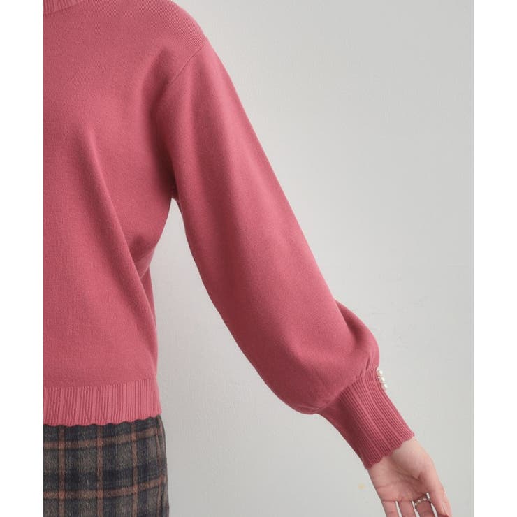 【洗える/スカラデザイン】パフスリーブ ニット | Couture brooch | 詳細画像63 