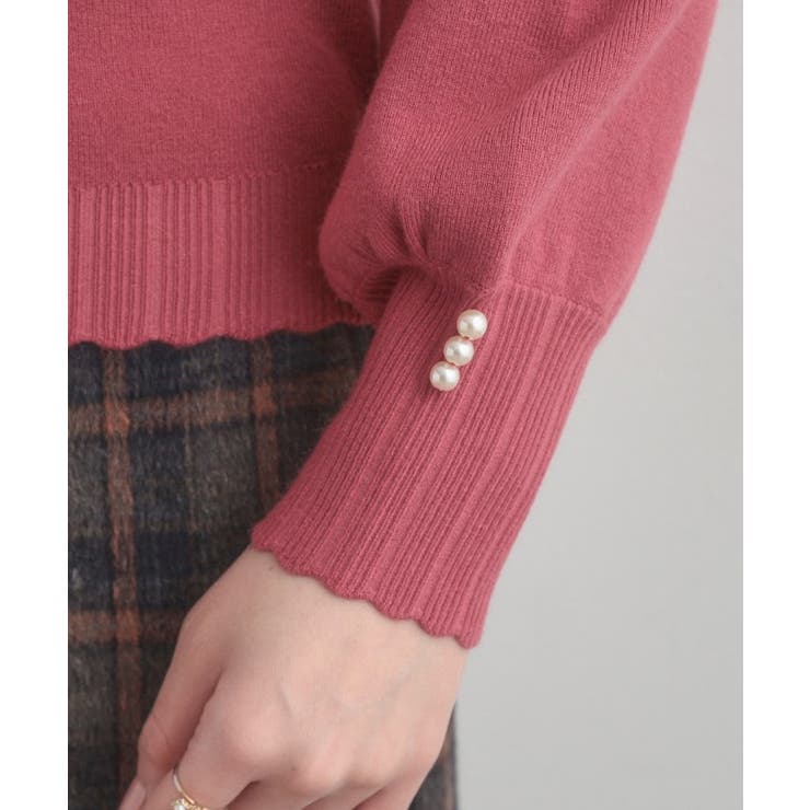 【洗える/スカラデザイン】パフスリーブ ニット | Couture brooch | 詳細画像64 