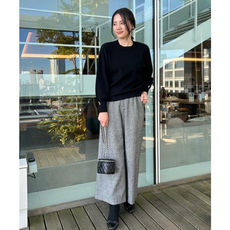 【洗える/スカラデザイン】パフスリーブ ニット | Couture brooch | 詳細画像22 