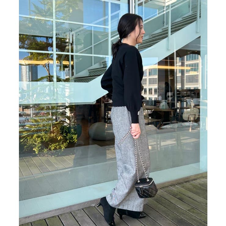 【洗える/スカラデザイン】パフスリーブ ニット | Couture brooch | 詳細画像23 