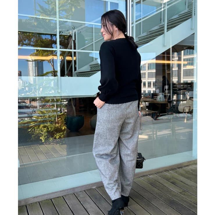 【洗える/スカラデザイン】パフスリーブ ニット | Couture brooch | 詳細画像24 