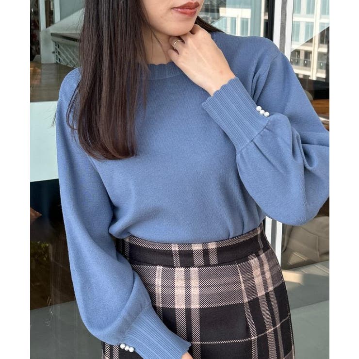 【洗える/スカラデザイン】パフスリーブ ニット | Couture brooch | 詳細画像54 