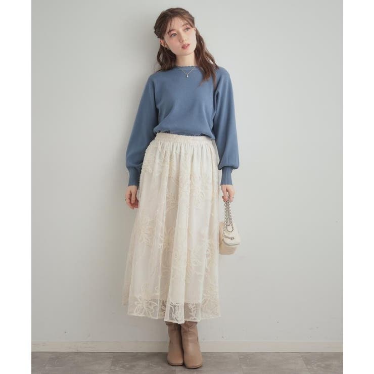 【洗える/スカラデザイン】パフスリーブ ニット | Couture brooch | 詳細画像48 