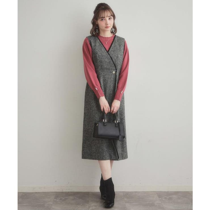 【洗える/スカラデザイン】パフスリーブ ニット | Couture brooch | 詳細画像33 