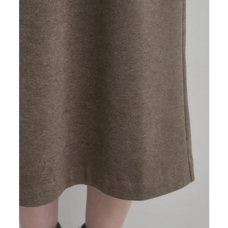 【通勤・起毛ポンチ】配色Aラインワンピース | Couture brooch | 詳細画像39 