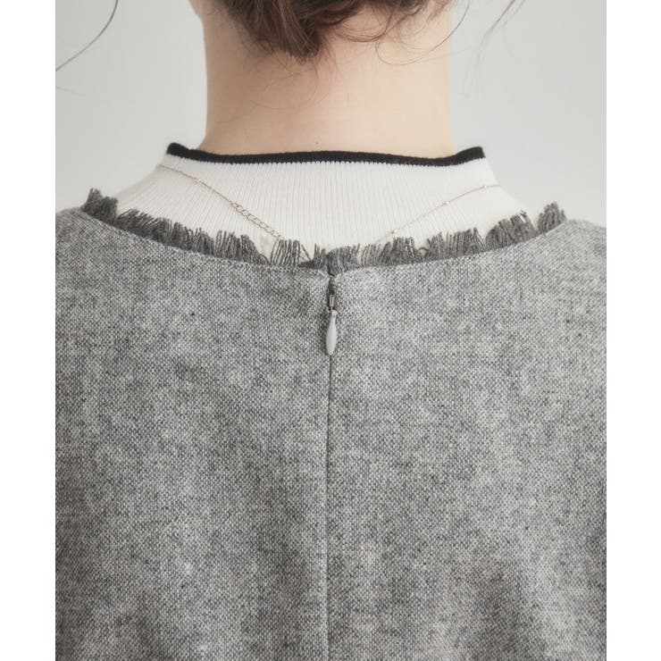 【ハレの日・通勤】フリンジツイードジャンスカ | Couture brooch | 詳細画像41 