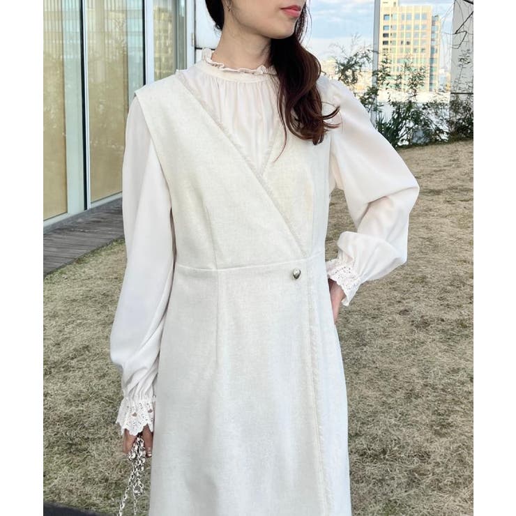 【ハレの日・通勤】フリンジツイードジャンスカ | Couture brooch | 詳細画像13 