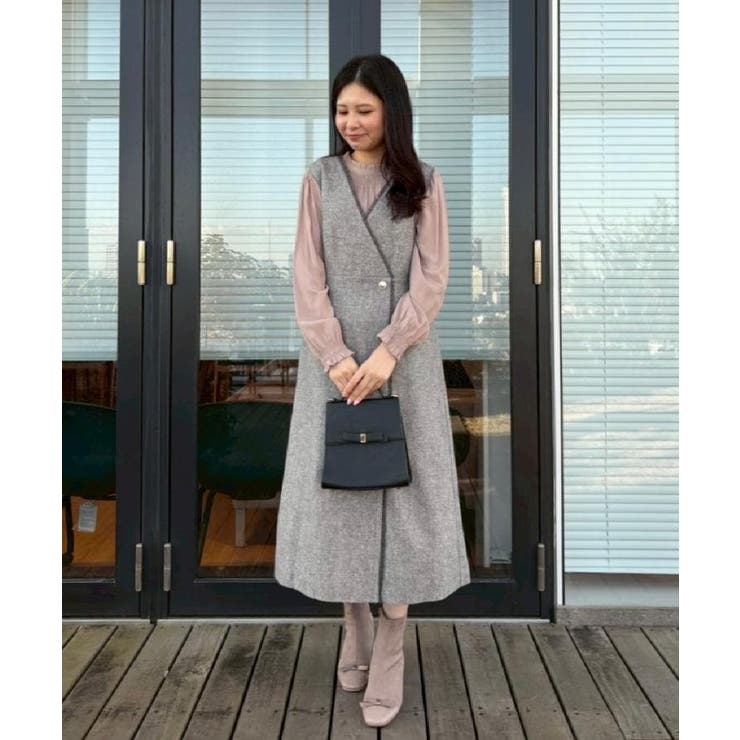 【ハレの日・通勤】フリンジツイードジャンスカ | Couture brooch | 詳細画像20 