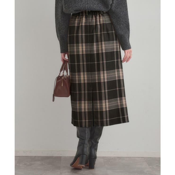 【洗える/微起毛】Iライン チェックスカート | Couture brooch | 詳細画像16 