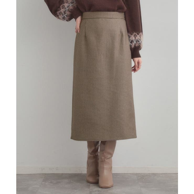 【洗える/微起毛】Iライン チェックスカート | Couture brooch | 詳細画像24 