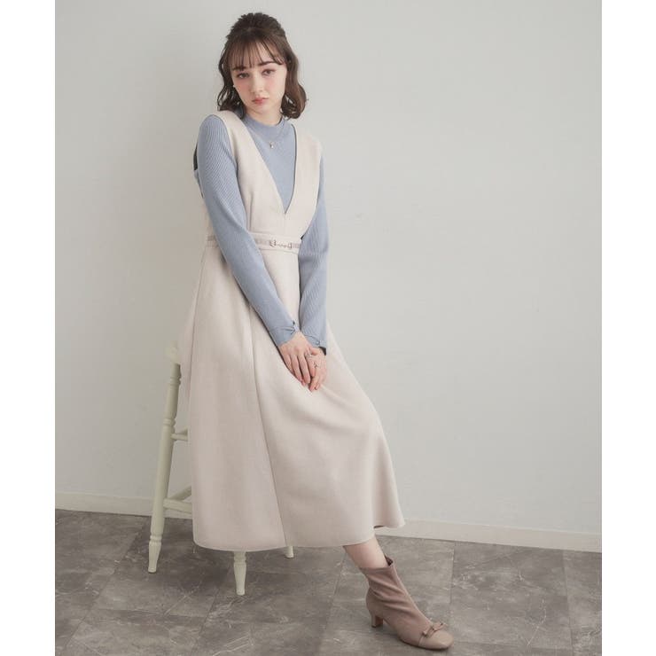 【洗える・着映え】袖リボン リブニット | Couture brooch | 詳細画像18 