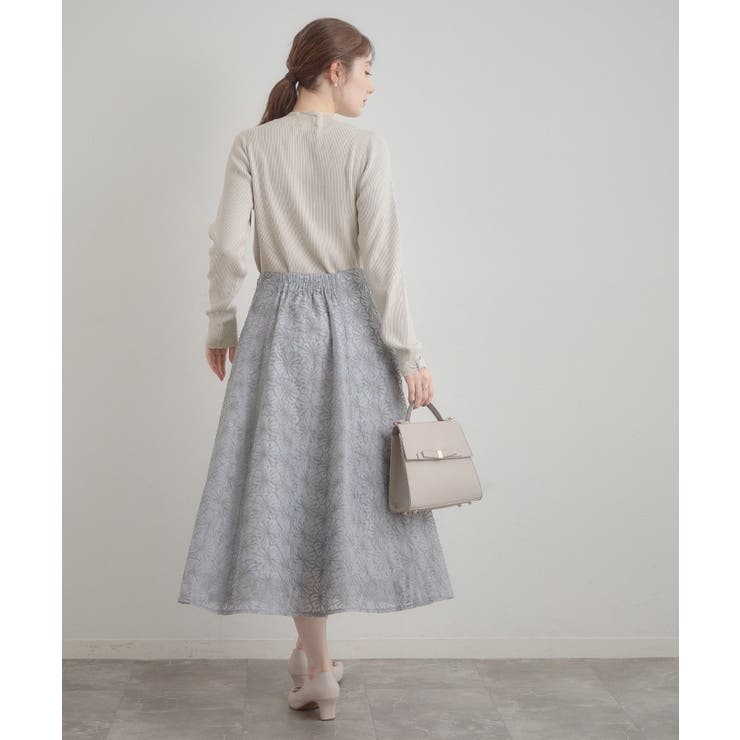 【洗える・着映え】袖リボン リブニット | Couture brooch | 詳細画像13 