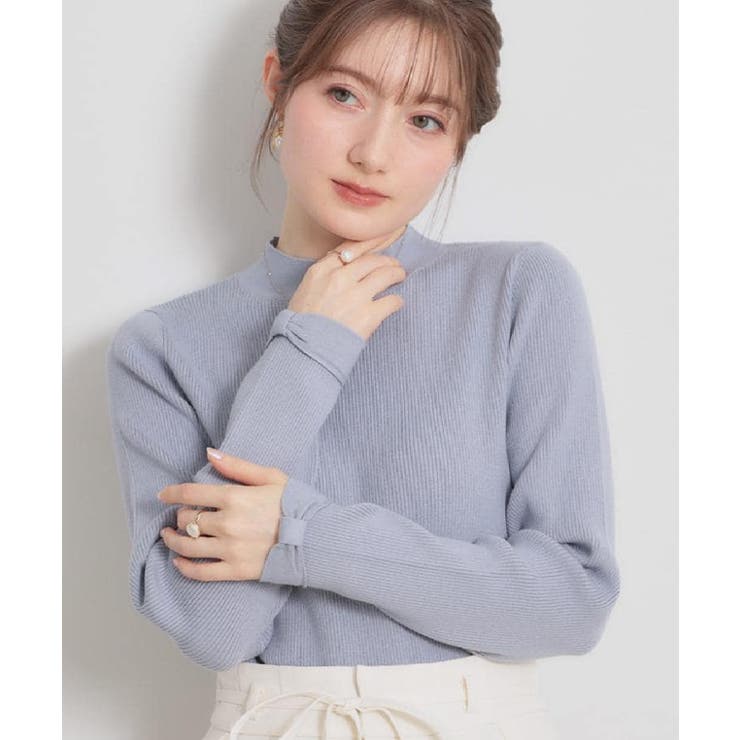 【洗える・着映え】袖リボン リブニット | Couture brooch | 詳細画像25 