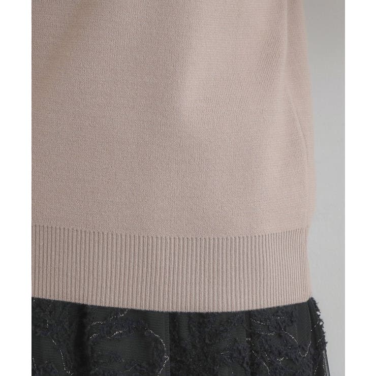 【洗える・通勤】レース ドッキング ニット | Couture brooch | 詳細画像39 