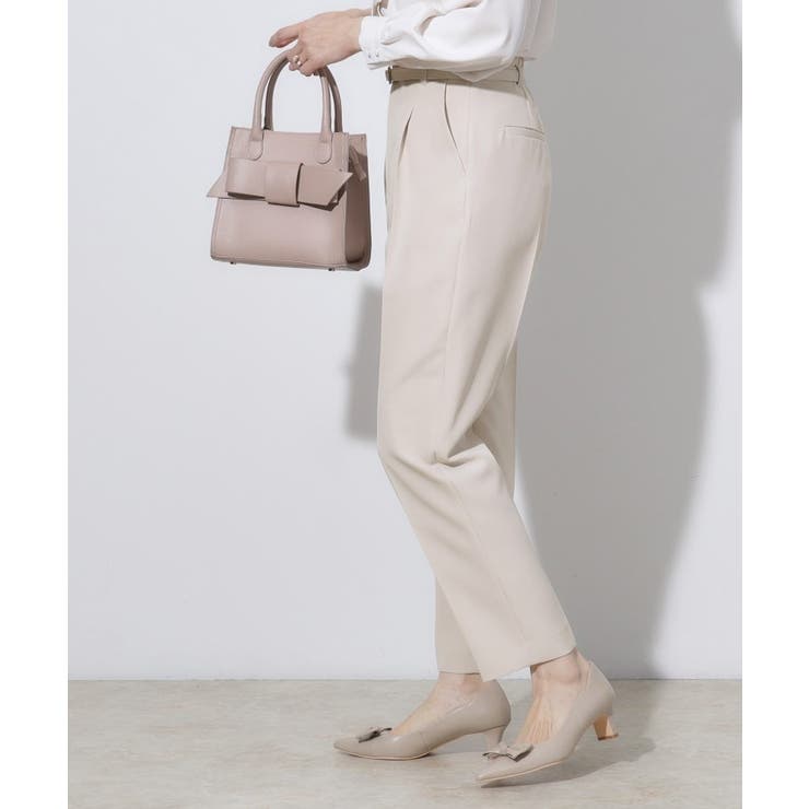 【セレモニーシーン/お仕事にも】ダブルクロステーパードパンツ | Couture brooch | 詳細画像5 