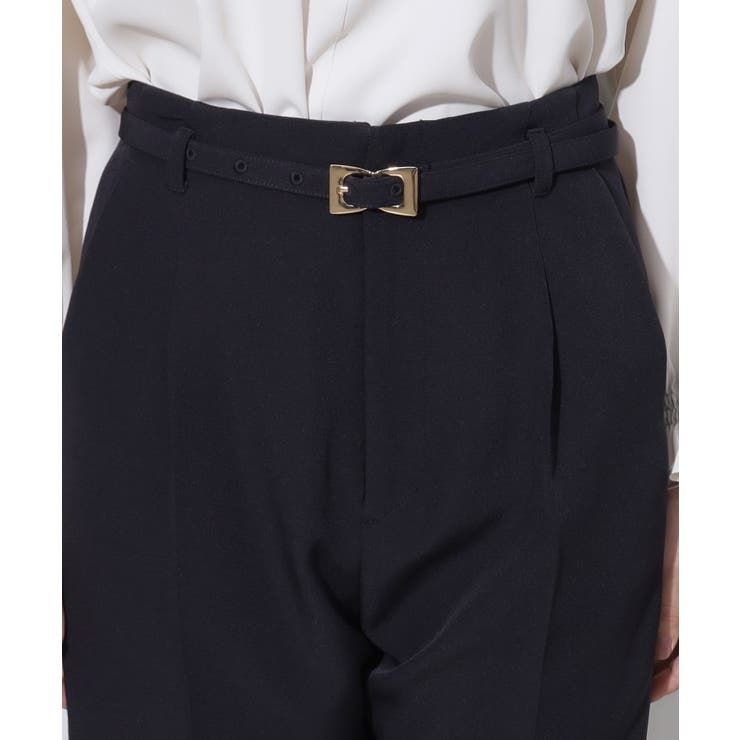 【セレモニーシーン/お仕事にも】ダブルクロステーパードパンツ | Couture brooch | 詳細画像25 