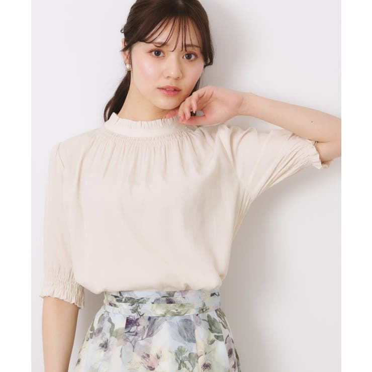 【SS～LLサイズ・二の腕カバー・通勤】RTピケシャーリングブラウス | Couture brooch | 詳細画像4 