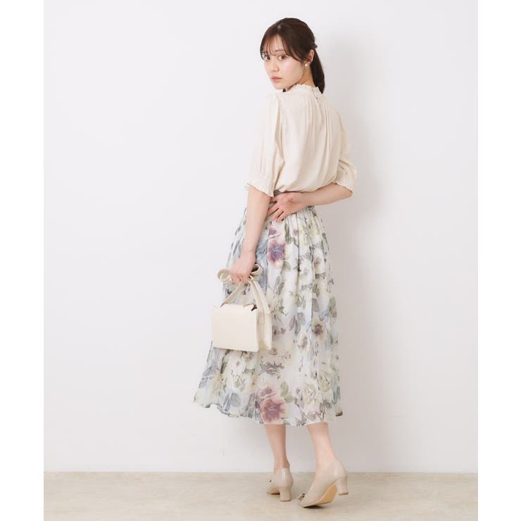 【SS～LLサイズ・二の腕カバー・通勤】RTピケシャーリングブラウス | Couture brooch | 詳細画像3 