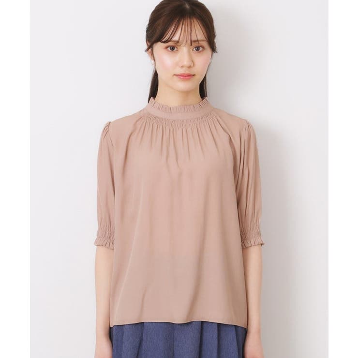 【SS～LLサイズ・二の腕カバー・通勤】RTピケシャーリングブラウス | Couture brooch | 詳細画像40 