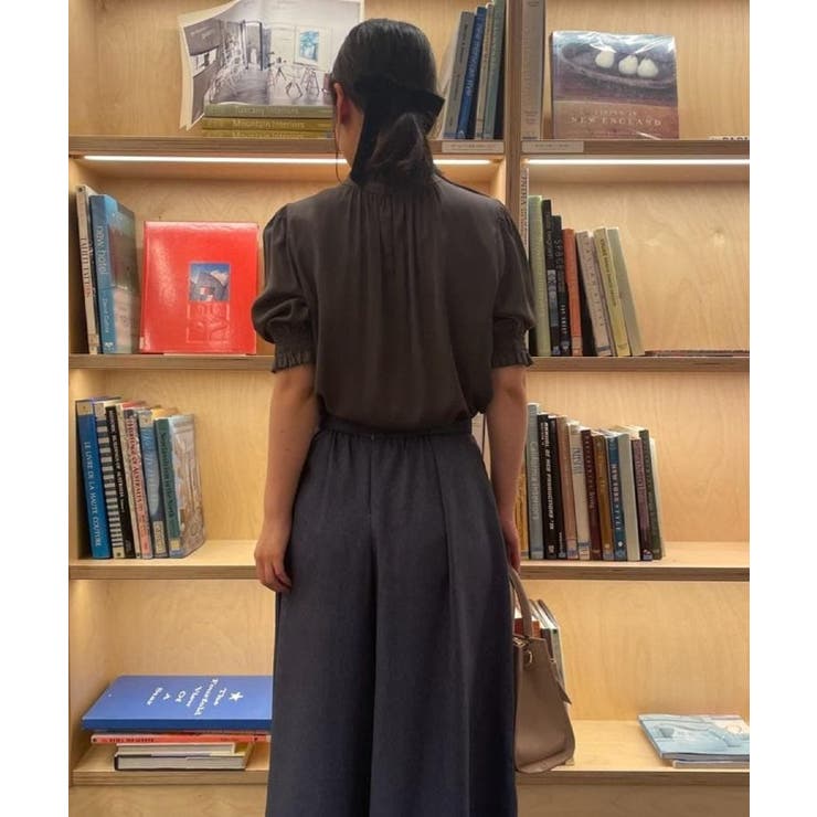 【SS～LLサイズ・二の腕カバー・通勤】RTピケシャーリングブラウス | Couture brooch | 詳細画像25 