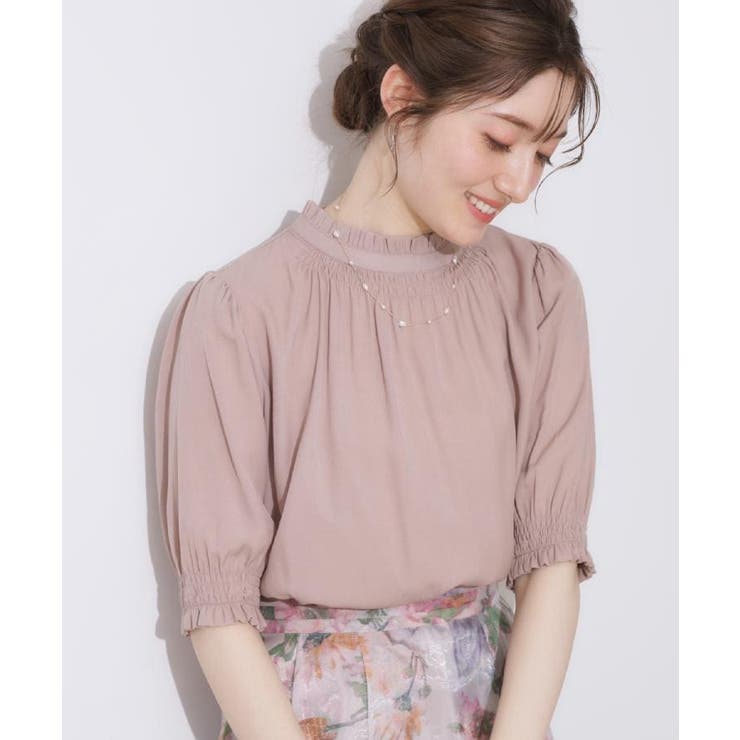 【SS～LLサイズ・二の腕カバー・通勤】RTピケシャーリングブラウス | Couture brooch | 詳細画像31 