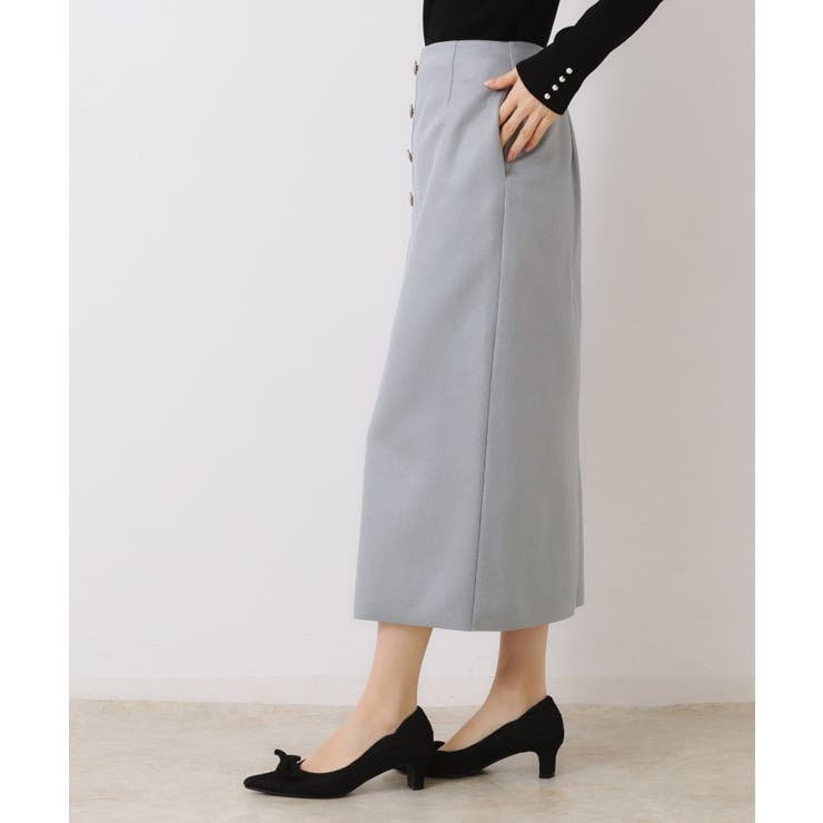 【体のラインを拾いにくい・お仕事にも】マシュマロスエード調タイト | Couture brooch | 詳細画像18 