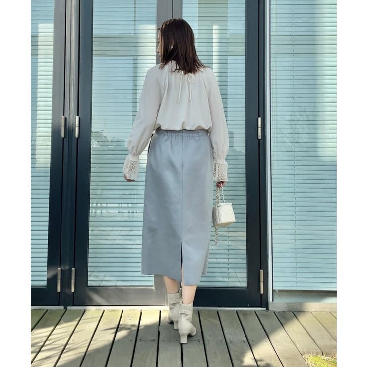 【体のラインを拾いにくい・お仕事にも】マシュマロスエード調タイト | Couture brooch | 詳細画像22 