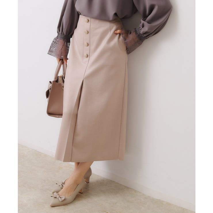 ピンク(071) | 【体のラインを拾いにくい・お仕事にも】マシュマロスエード調タイト | Couture brooch