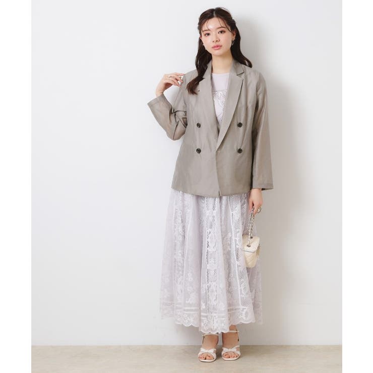 【オシャレな透け感・通勤】シアージャケット | Couture brooch | 詳細画像12 