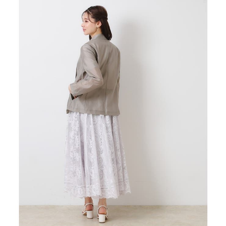 【オシャレな透け感・通勤】シアージャケット | Couture brooch | 詳細画像13 