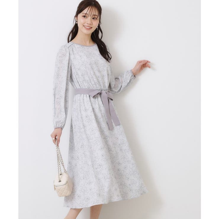 柄アソートプリントワンピース | Couture brooch | 詳細画像4 