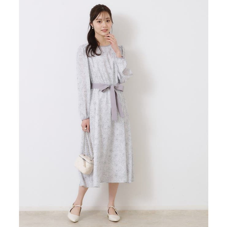 柄アソートプリントワンピース | Couture brooch | 詳細画像6 