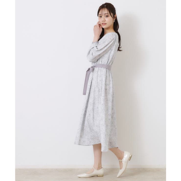 柄アソートプリントワンピース | Couture brooch | 詳細画像7 