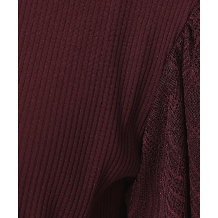 【二の腕カバー・通勤】レース袖テレコトップス | Couture brooch | 詳細画像66 